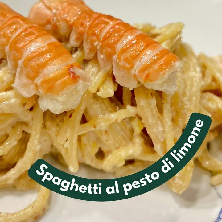 Spaghetti au citron et langoustines