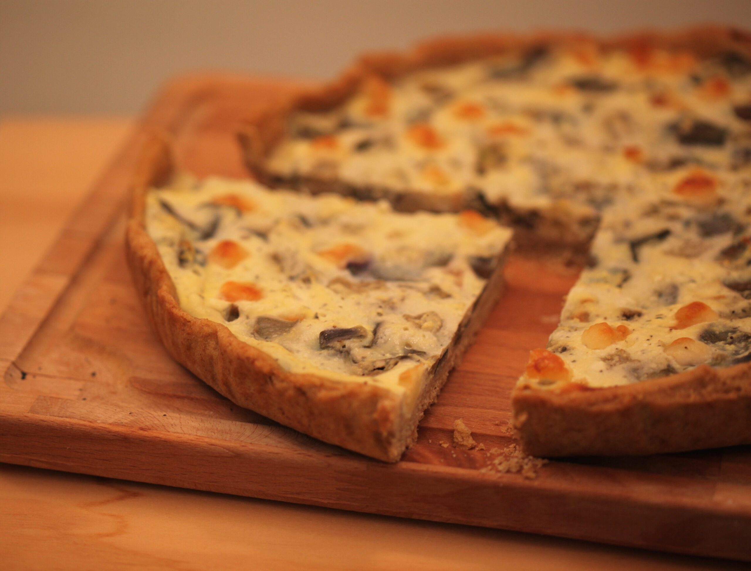 Quiche légère aux aubergines