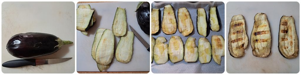 Rouleaux d'aubergines au jambon