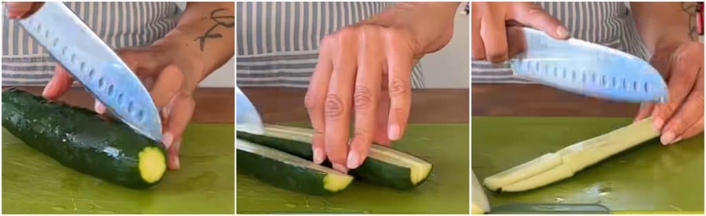 Salade de concombres à l'orientale