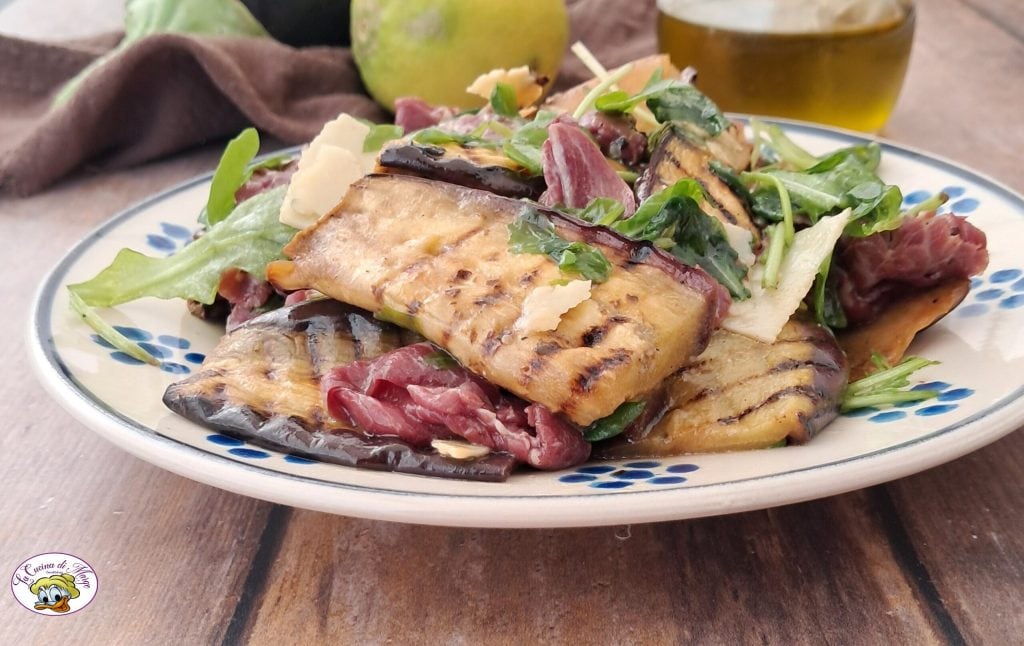 Salade d'aubergines et bresaola