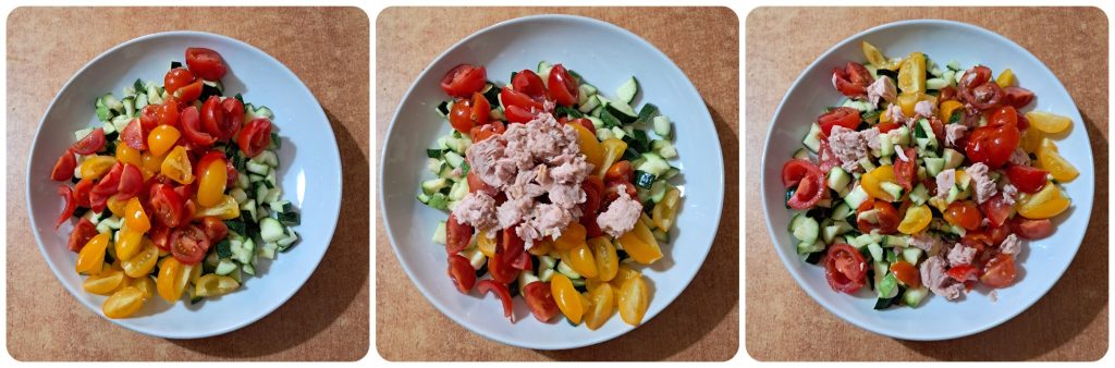Salade de courgettes et thon
