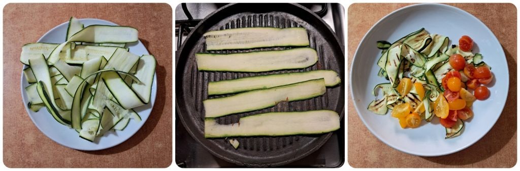 Salade de courgettes grillées