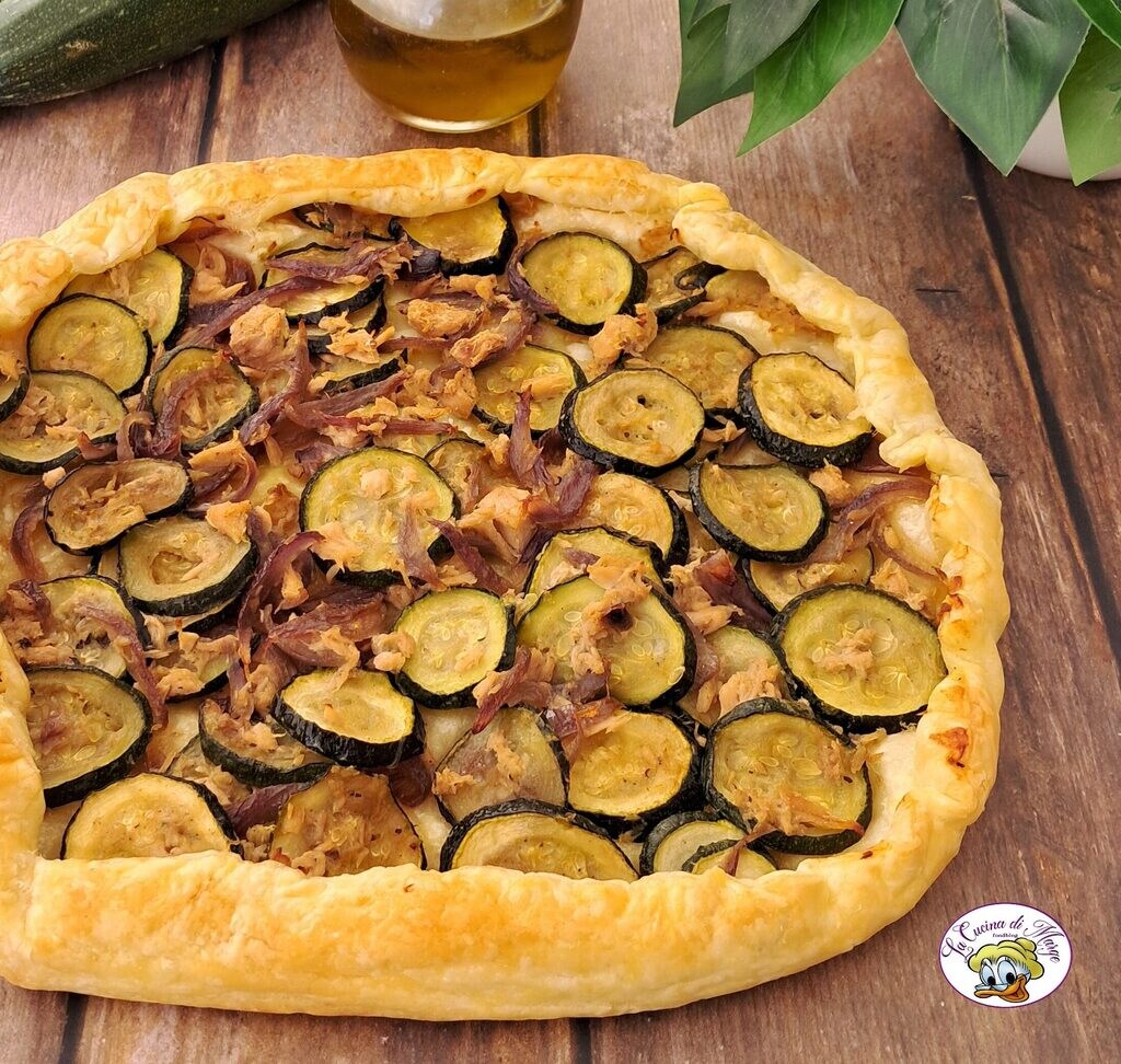 Tarte salée aux courgettes et au thon