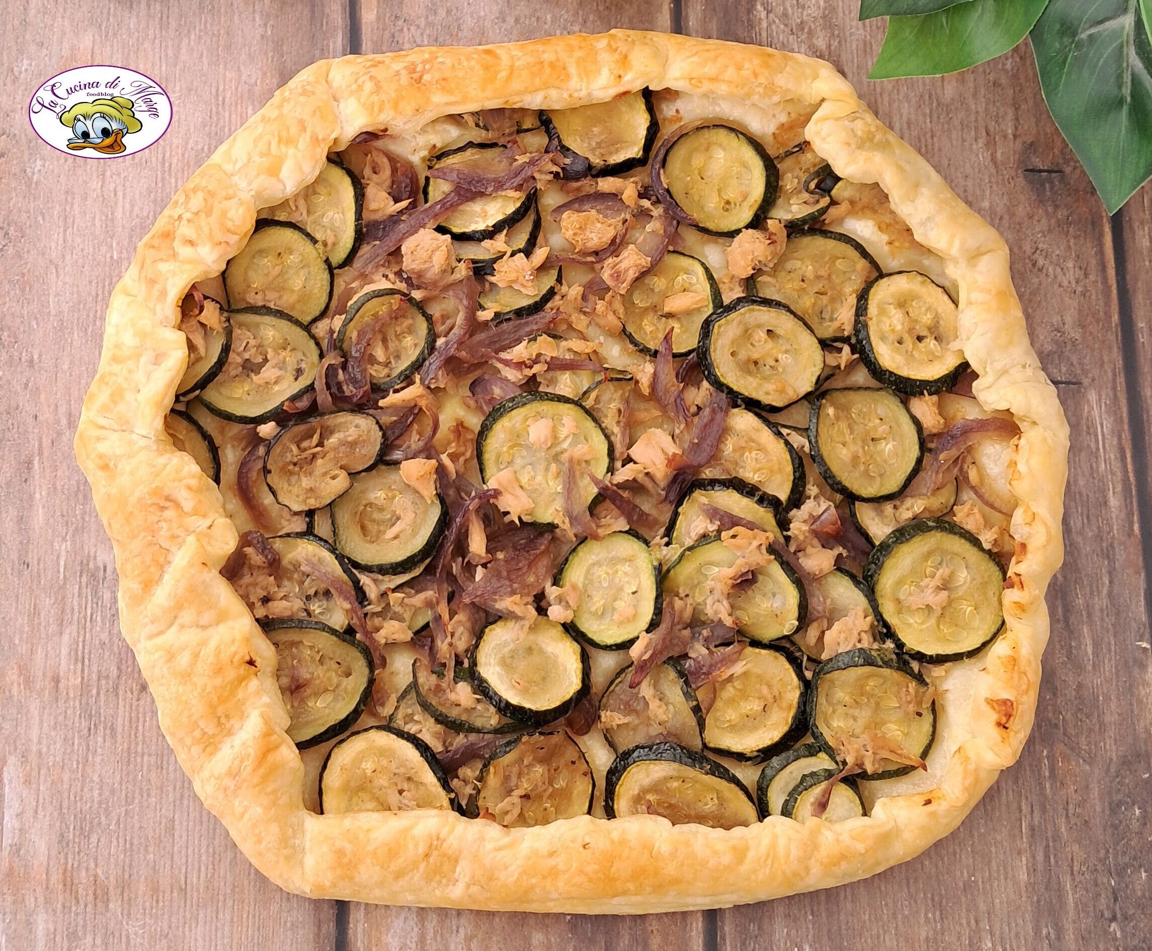 Tarte salée aux courgettes et au thon