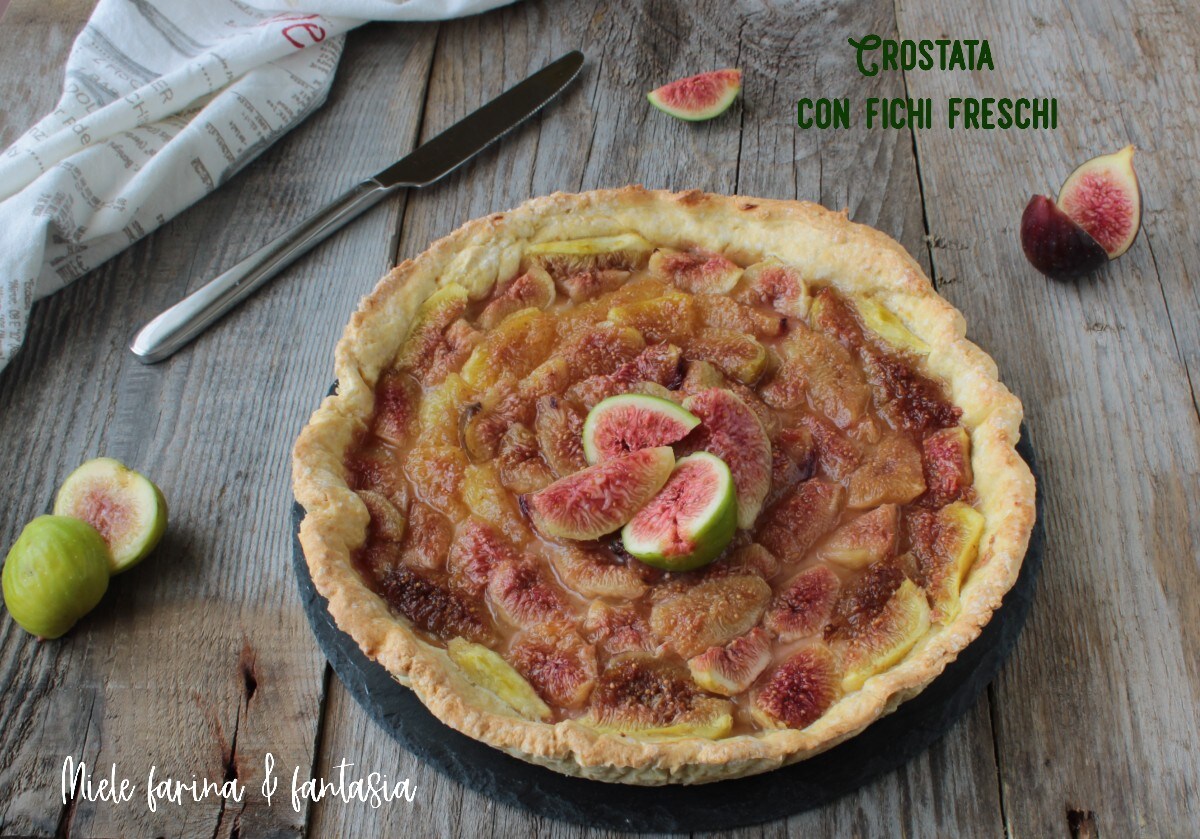 Tarte avec figues fraîches