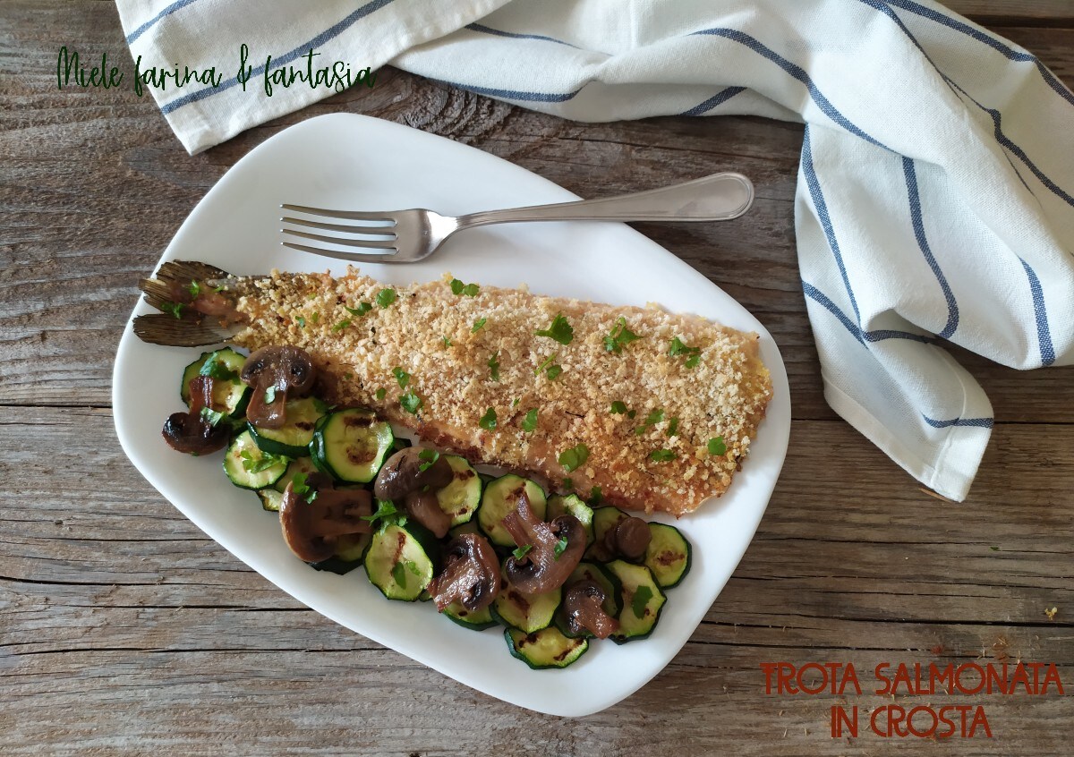 Truite saumonée en croûte