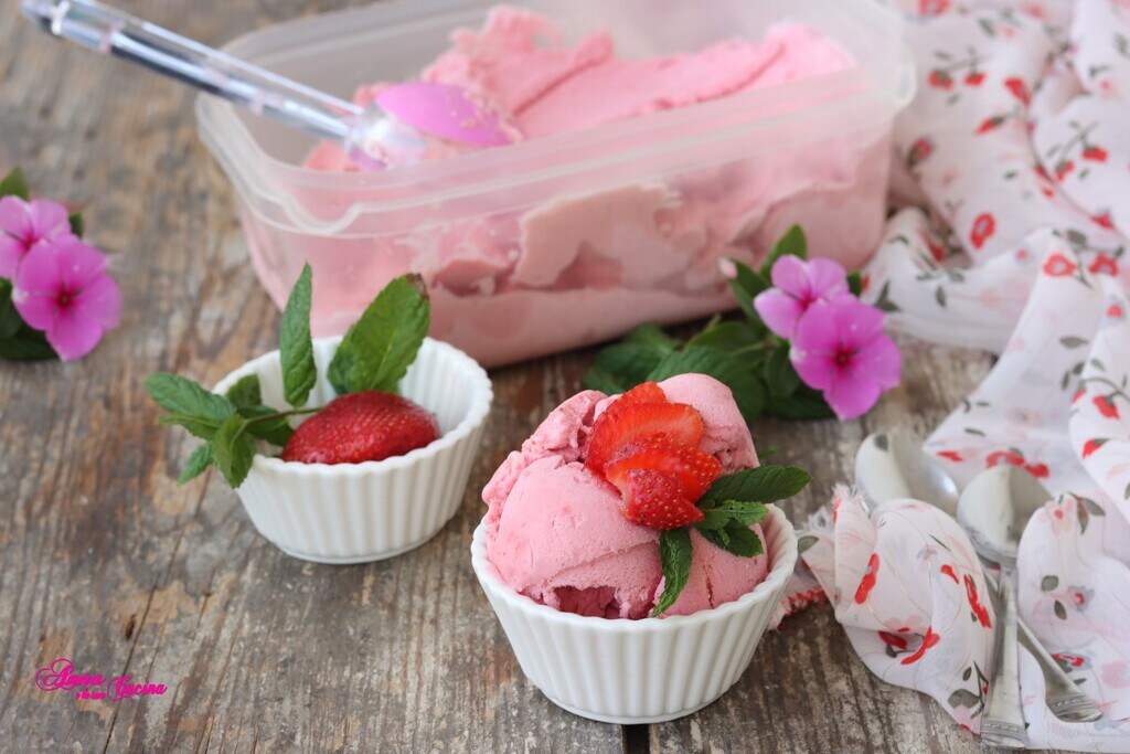 Sorbet aux fraises et bananes recette rapide