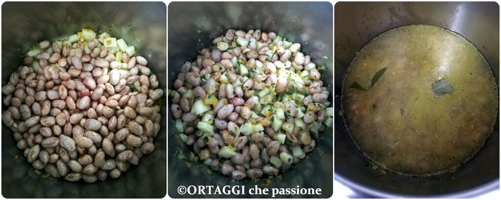 ajouter haricots faire imprégner et puis eau