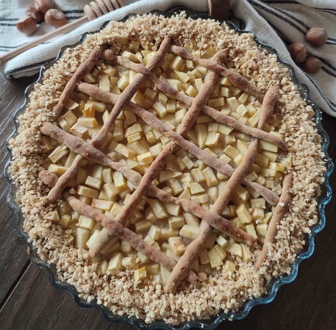 Tarte aux pommes crémeuse et saine