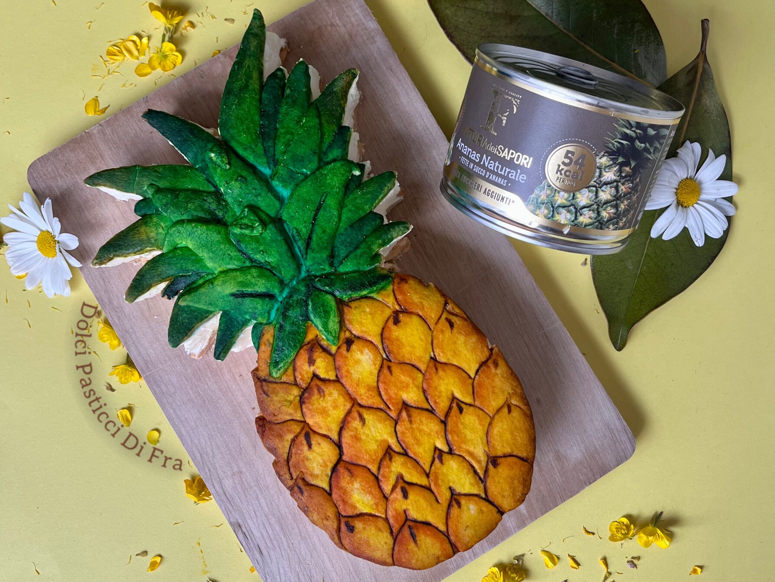 Cream tart sans gluten à l’ananas en sirop et noix de coco