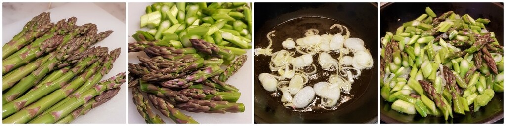 risotto au safran avec asperges