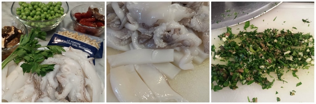 Buridda de seiches et petits pois