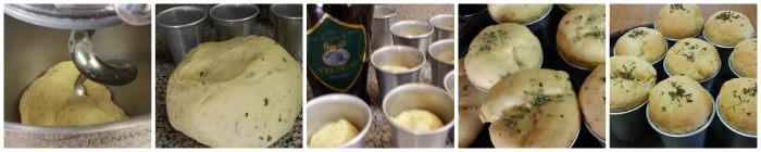 Petits panettones salés marque-places