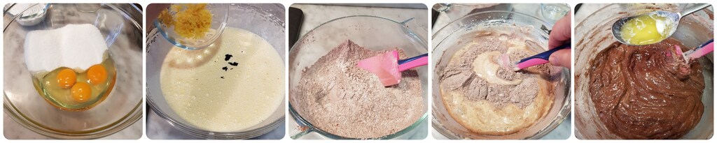 gâteau aux pommes au chocolat