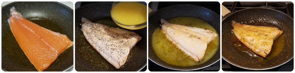 filet de saumon à l'orange