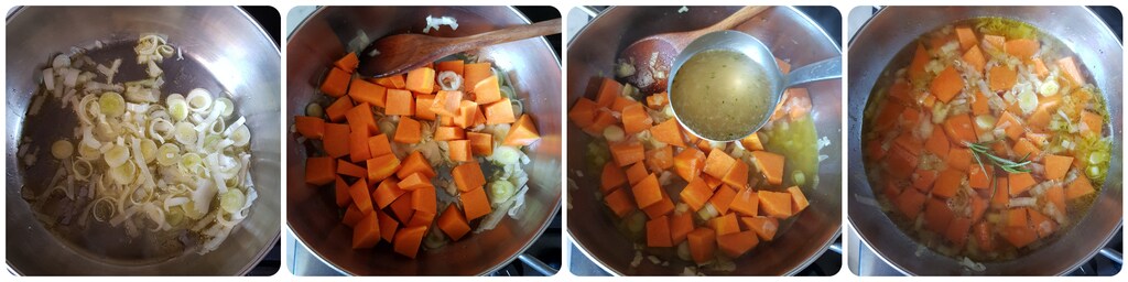 velouté de potiron et poireau