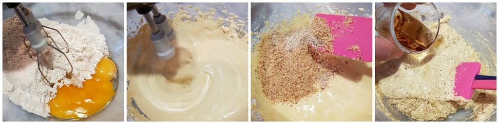 gâteau aux noisettes, chocolat et rhum