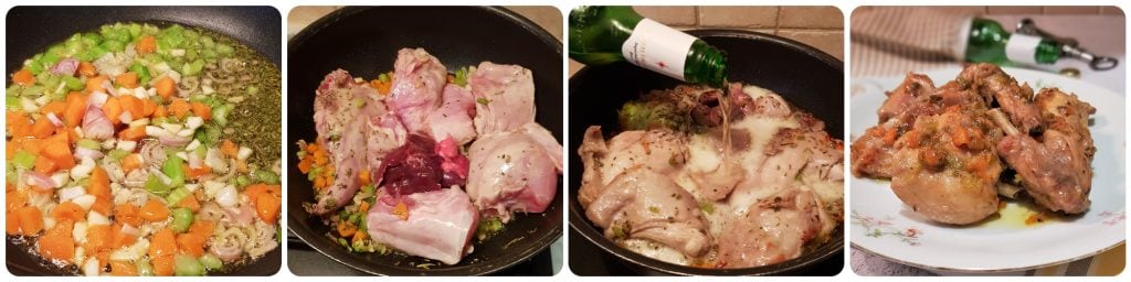 lapin à la bière blonde