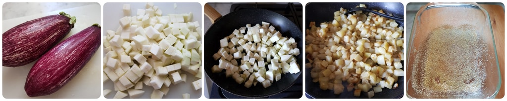 tarte d'aubergines et scamorza