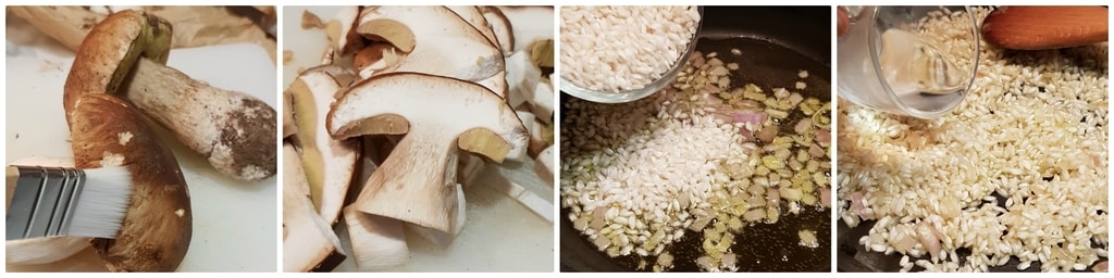 risotto aux cèpes frais