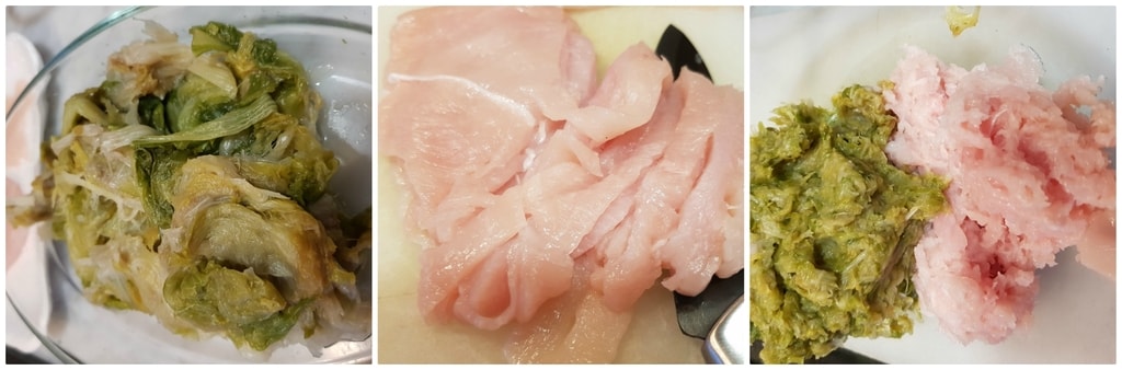 escalopes de poulet et scarole au four