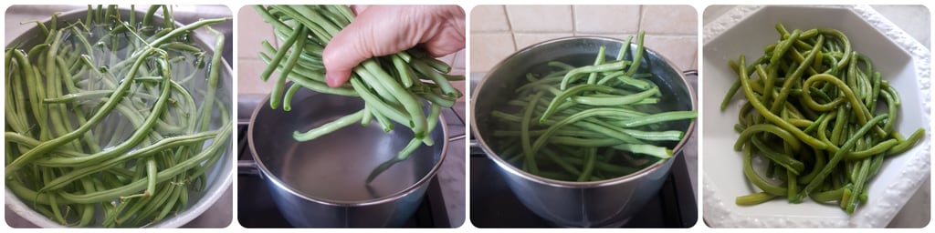 salade de haricots verts, thon, pommes de terre et œufs
