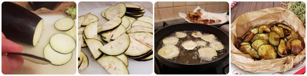 chips d'aubergines frites