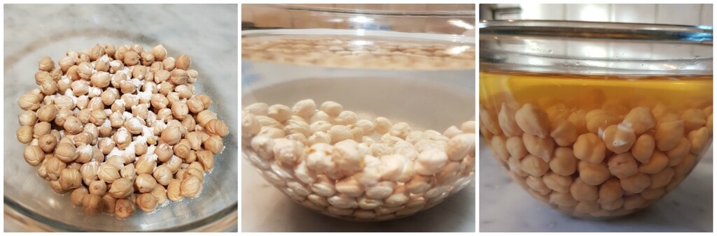 soupe épaisse de pois chiches et scarole