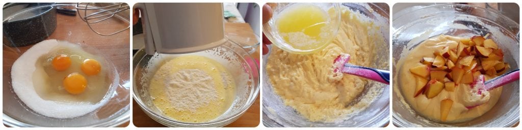 gâteau renversé aux pêches
