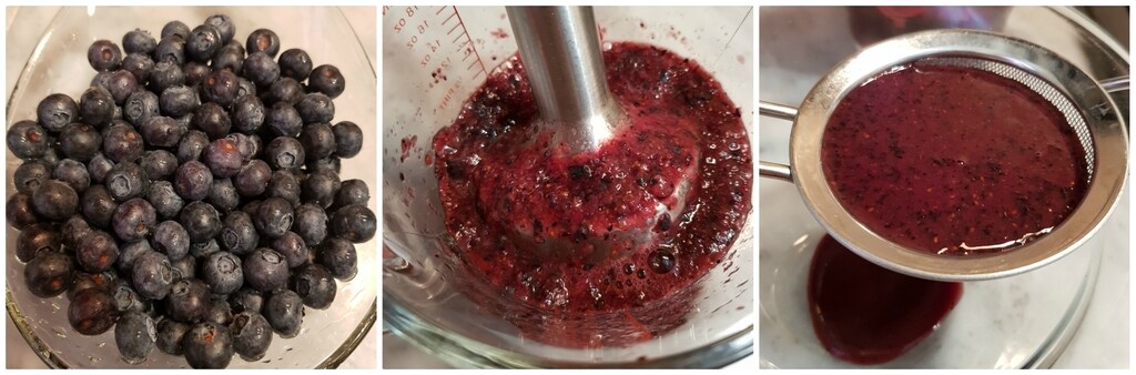 crème de myrtilles pour garnitures