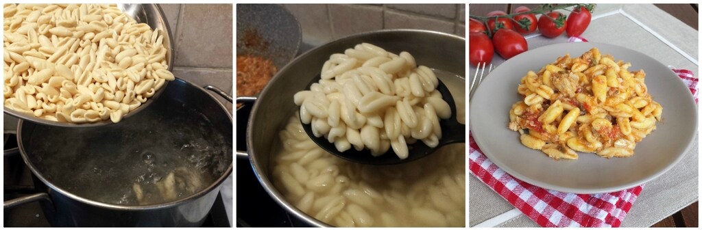 Cavatelli à la sauce de morue