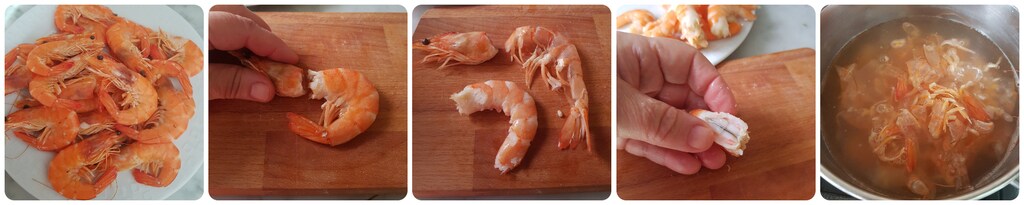 pâtes aux artichauts et crevettes