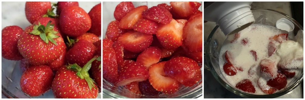 tarte au cacao avec crème aux fraises