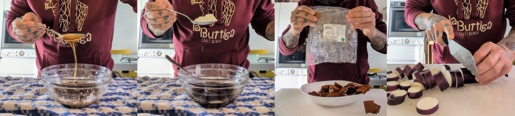 Recette de tofu fumé et aubergines chinoises sautées à la sauce aigre-douce