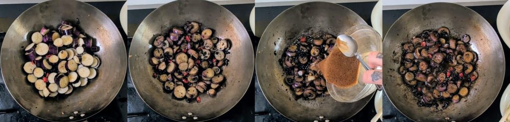 Recette de tofu fumé et aubergines chinoises sautées à la sauce aigre-douce