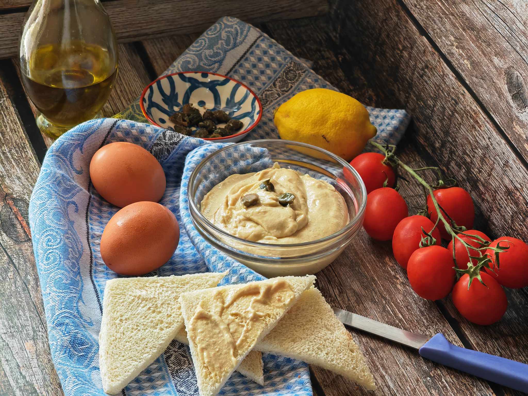 Sauce tonnato avec œufs durs
