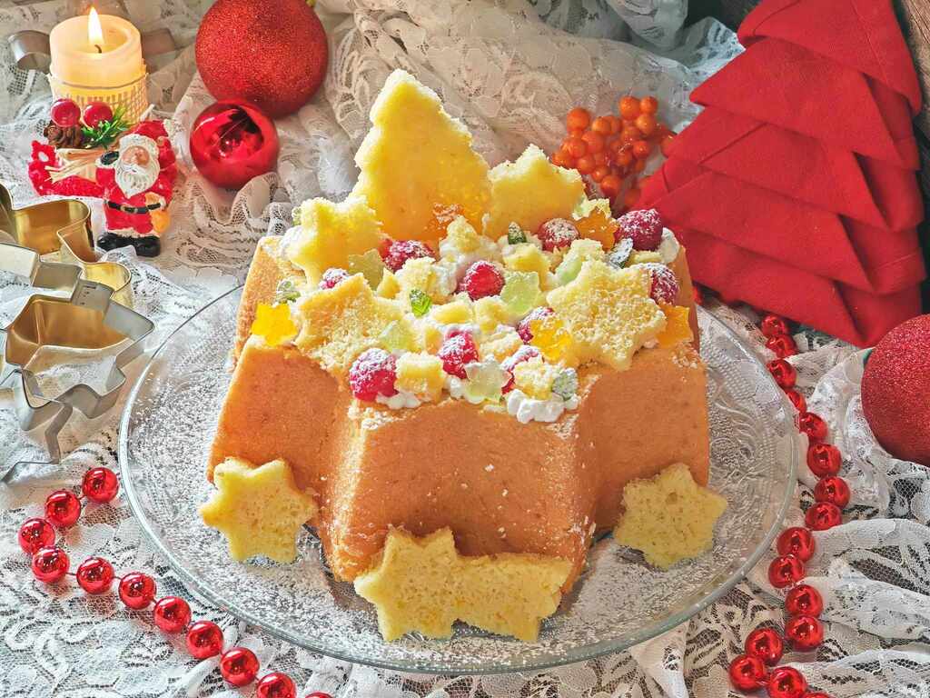 Étoile de pandoro farcie