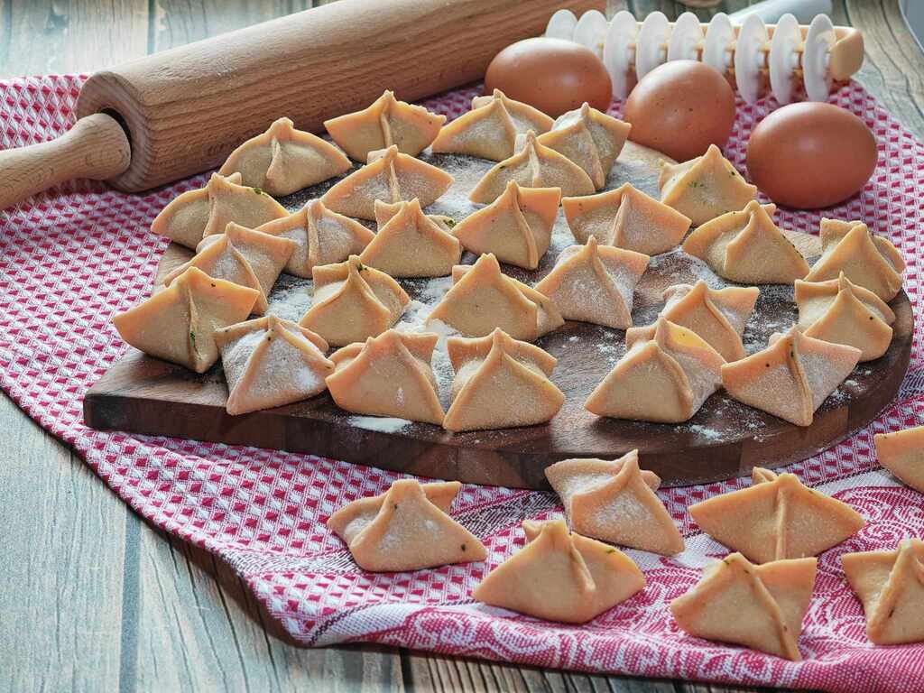 Aumônières de pâte fraîche