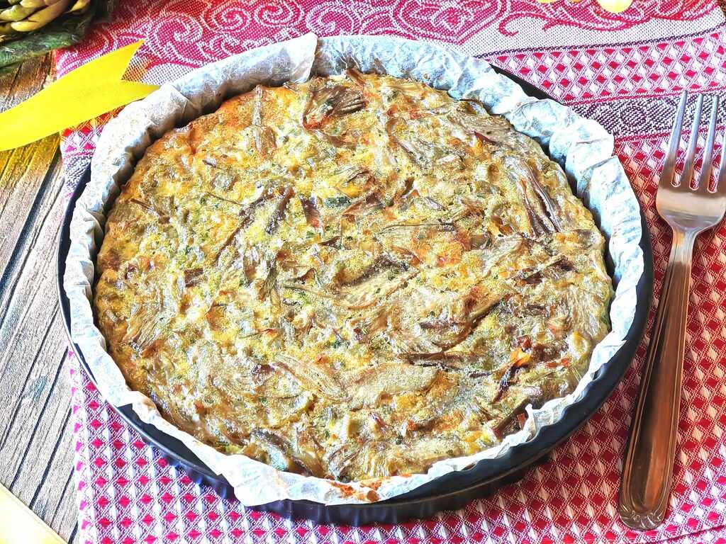 Omelette de artichauts légère