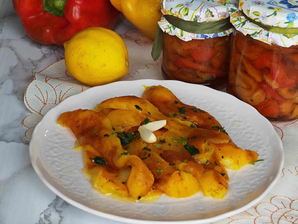 Conserve de poivrons au naturel