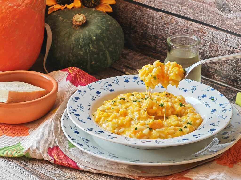 Risotto à la courge et au taleggio