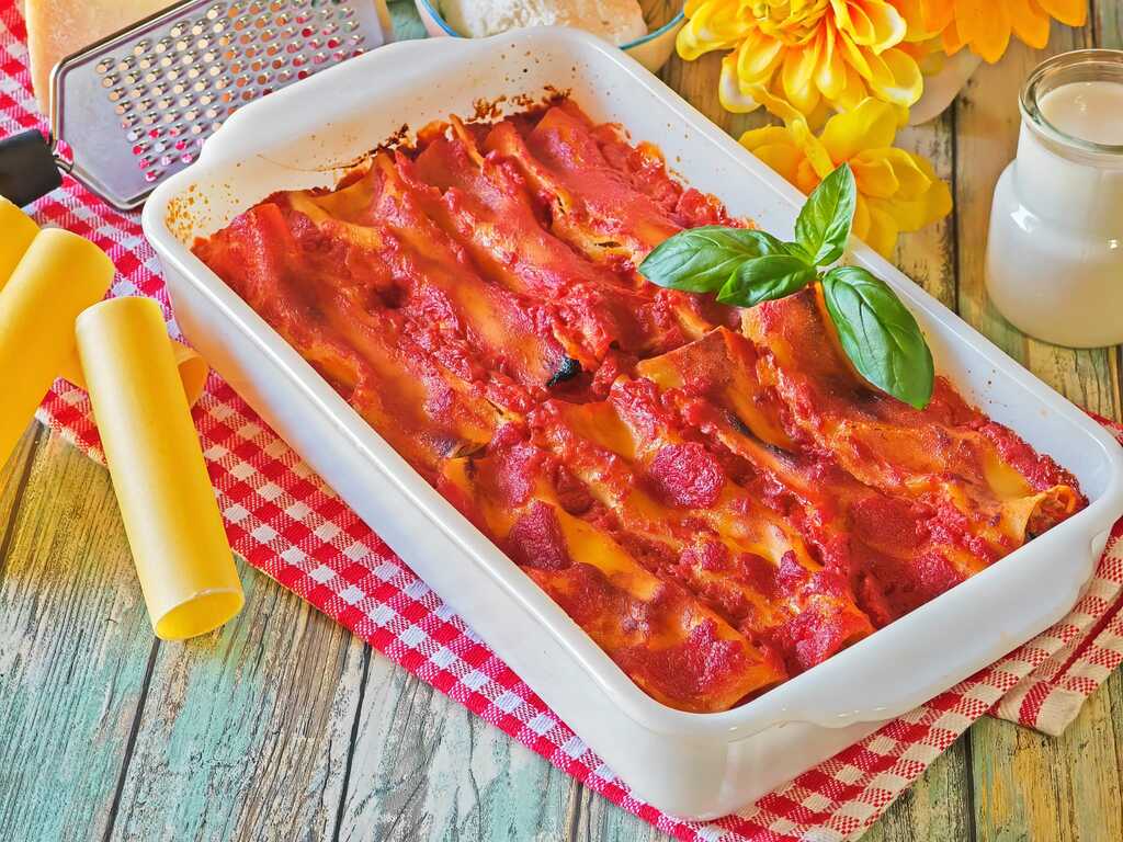 Cannelloni à la sauce