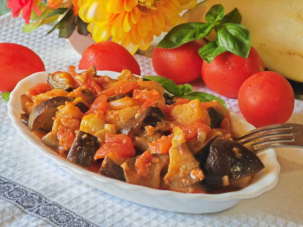 Aubergines à la tomate