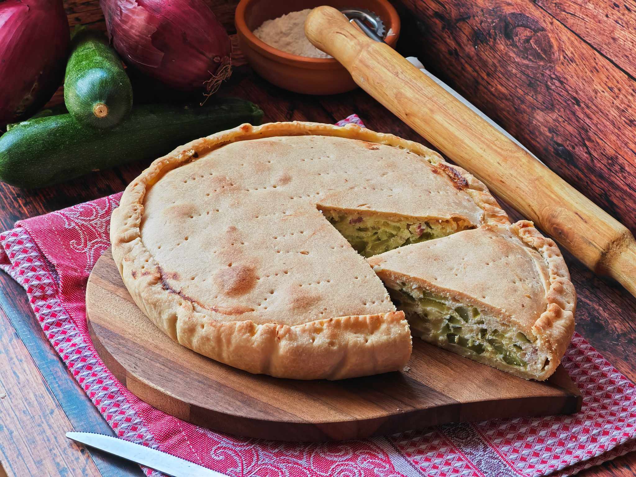 Tarte Rustique aux courgettes