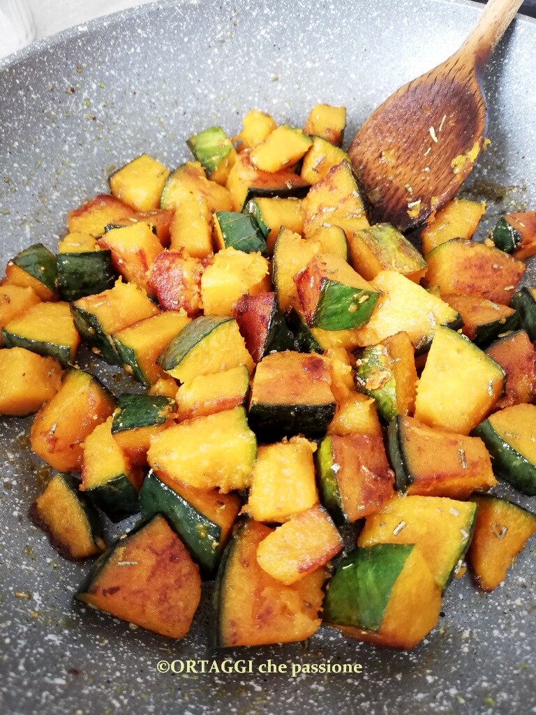 courge à la poêle croquante
