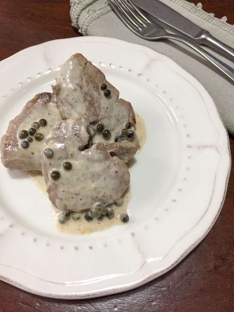 filet de porc au poivre vert