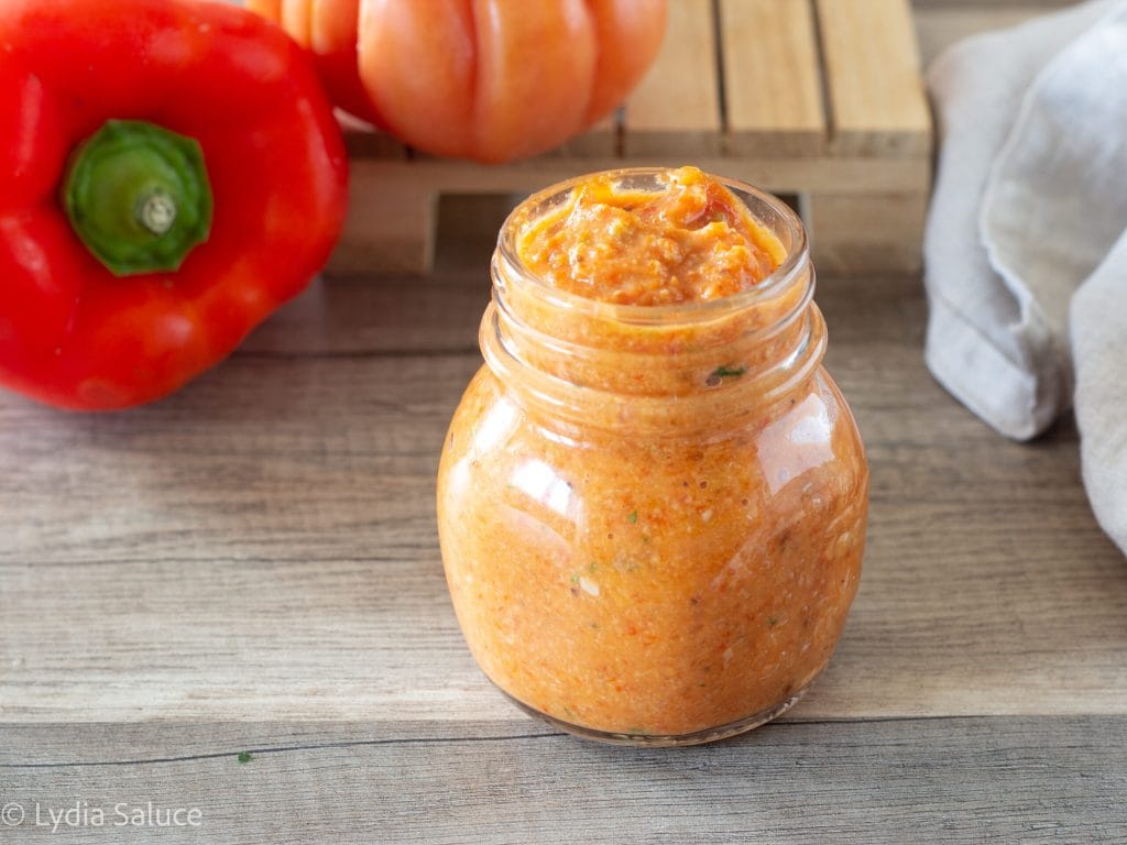 crème de poivrons et tomates rôtis