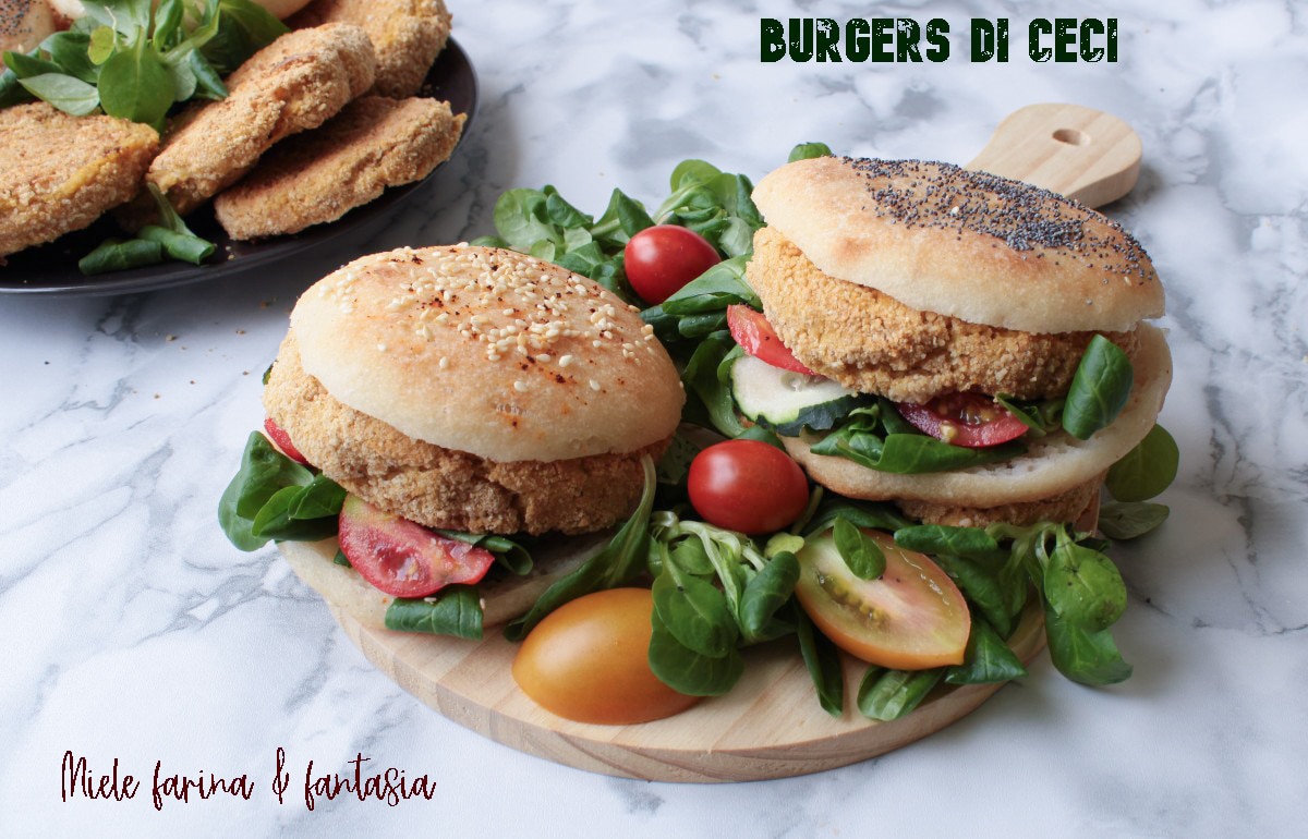 Burgers végétariens de pois chiches