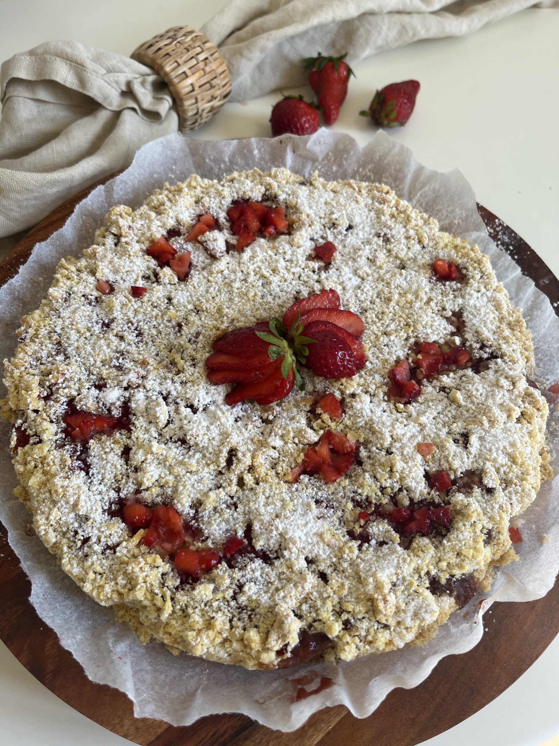 Sbrisolona aux fraises